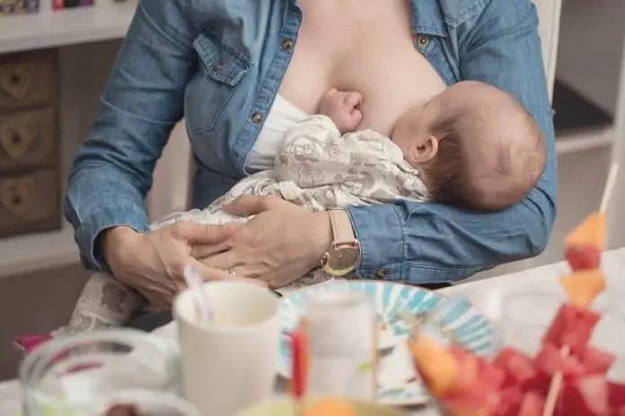Drinking while breastfeeding